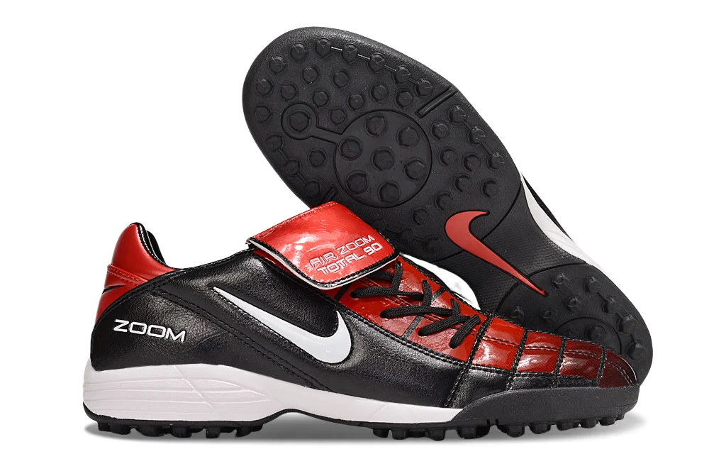 Chuteira Society Nike Air Zoom Total 90 II - Preta e Vermelha - Image 3