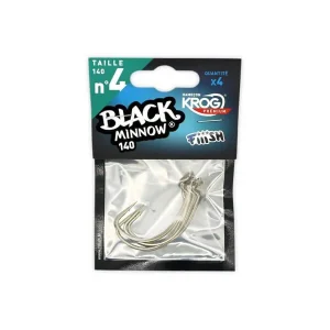 Anzóis Black Minnow Nº4 140 Krog Premium 4