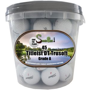 Balde com 45 bolas Titleist DT Trussoft Grade A