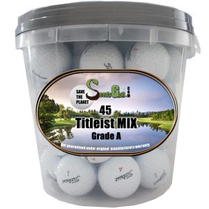Balde com 45 bolas Titleist Mix