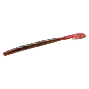 Vinil Zoom Ultra Vibe Speed Worm 146 mm Bug vermelho